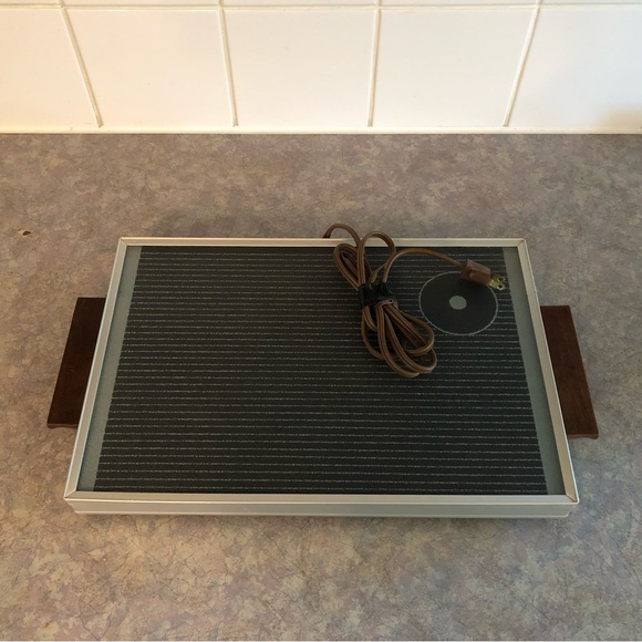 70's Cornwall Glass Warming Trivet - Serveware - Electric Hotplate - Hot Plate - Picture 12 of 13